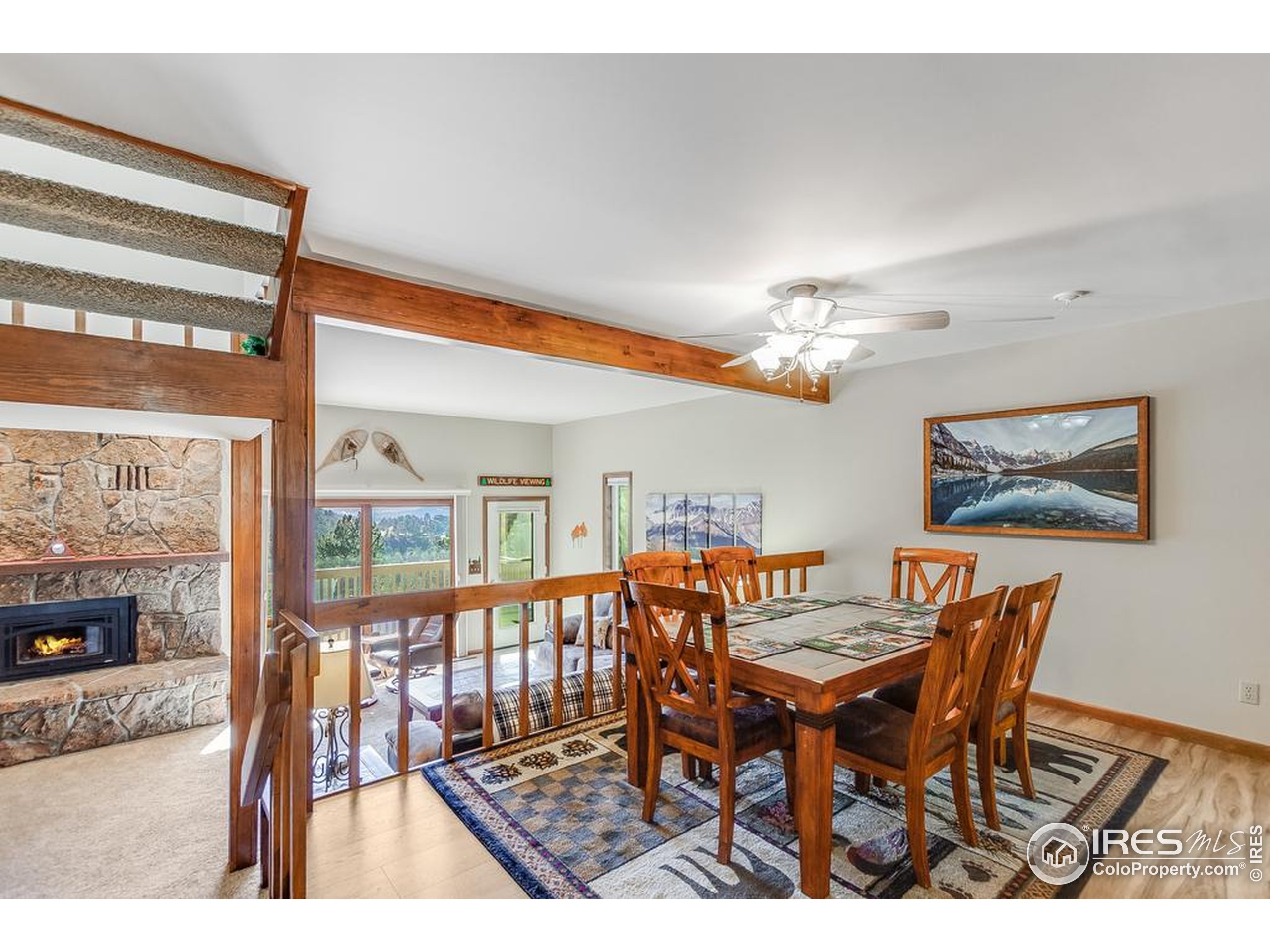 1070 Crestview Court, Unit 4 Estes Park, CO 80517 - Photo 8 of 28 a dining room with furniture and window