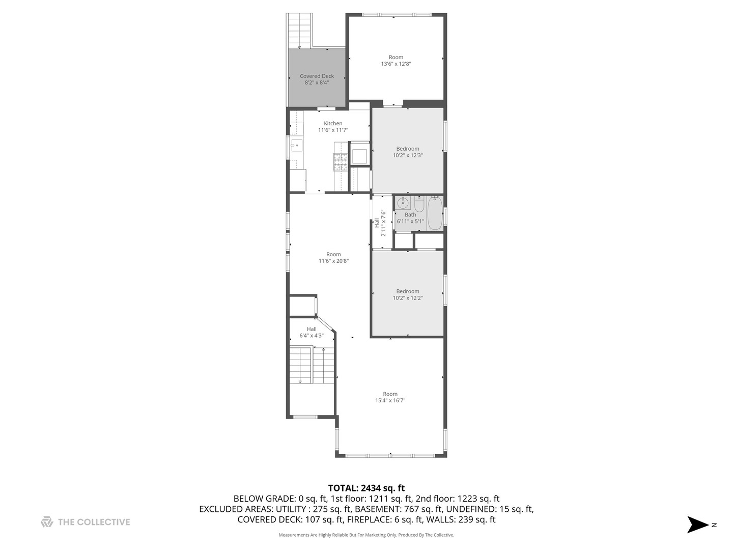 8018 South Harvard Avenue, Unit 2 Chicago, IL 60620 - Photo 2 of 14 a picture of floor plan