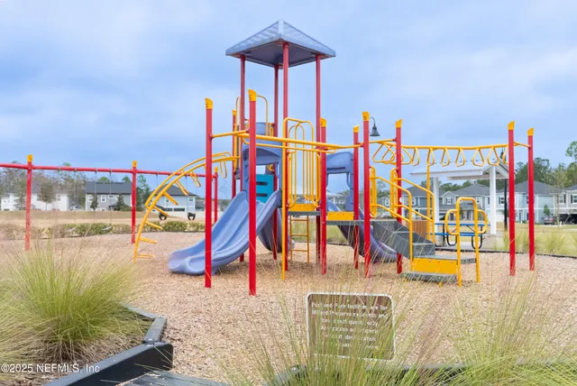 a view of a swimming pool with an outdoor space