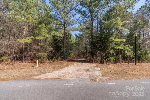 a backyard of a house with large trees