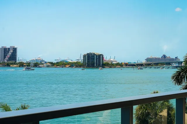 a view of a lake with houses