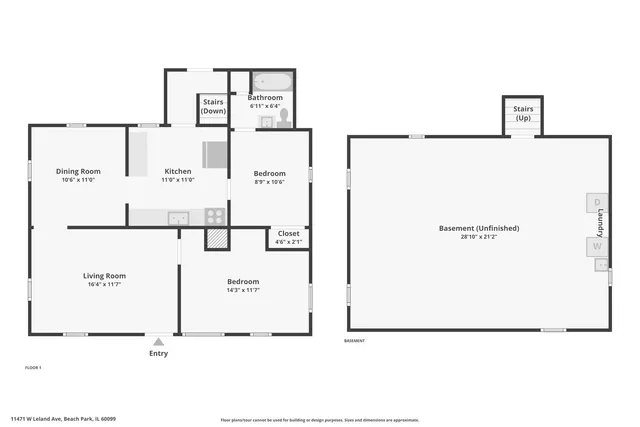 $419,900 | 11471 West Leland Avenue, Beach Park, IL 60099