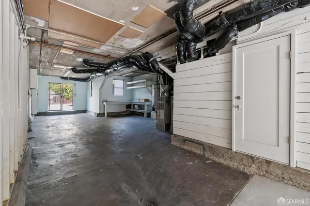 a view of storage and utility room