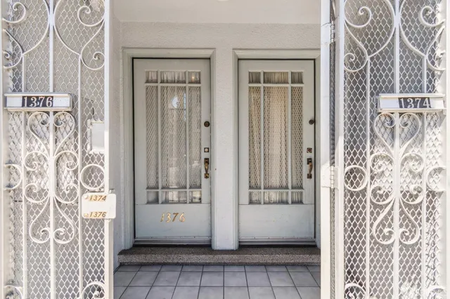 a view of an entryway door