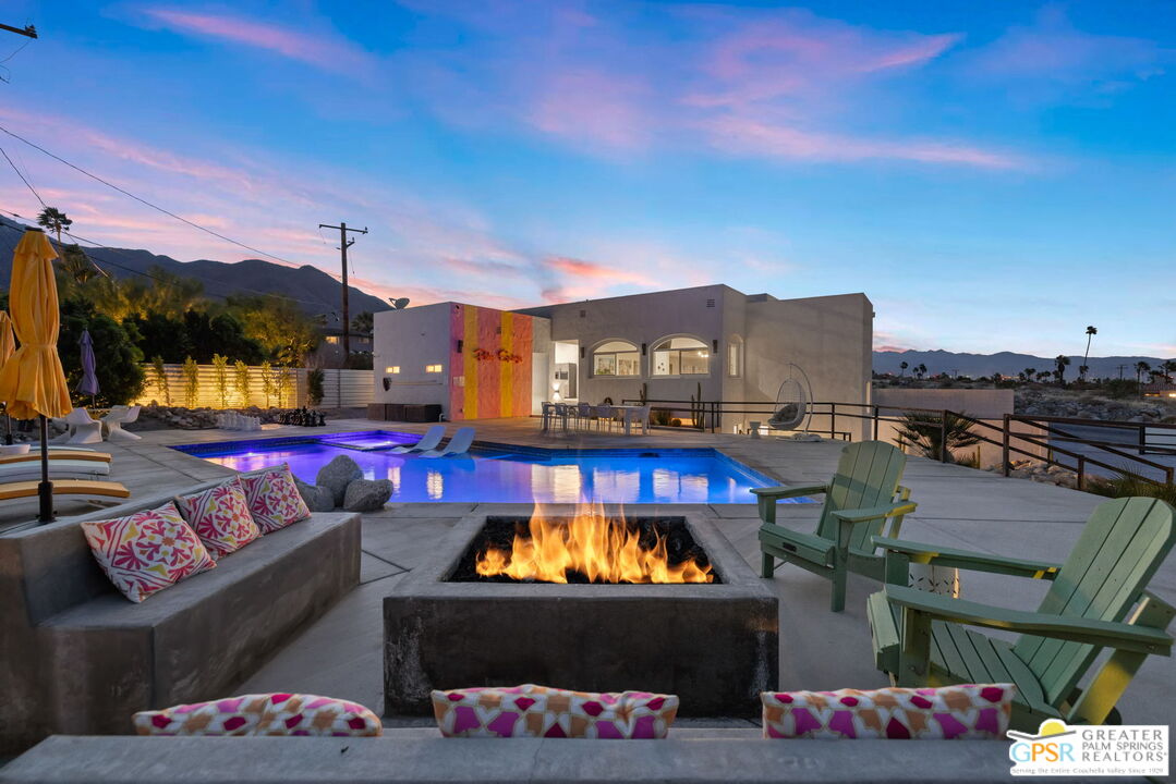 775 West Racquet Club Road Palm Springs, CA 92262 - Photo 35 of 44 a view of outdoor space and barbecue grill