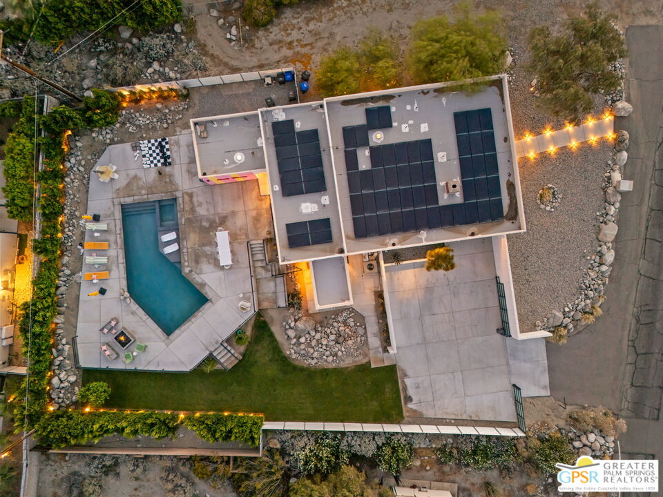 775 West Racquet Club Road Palm Springs, CA 92262 - Photo 44 of 44 aerial view of a house with a yard