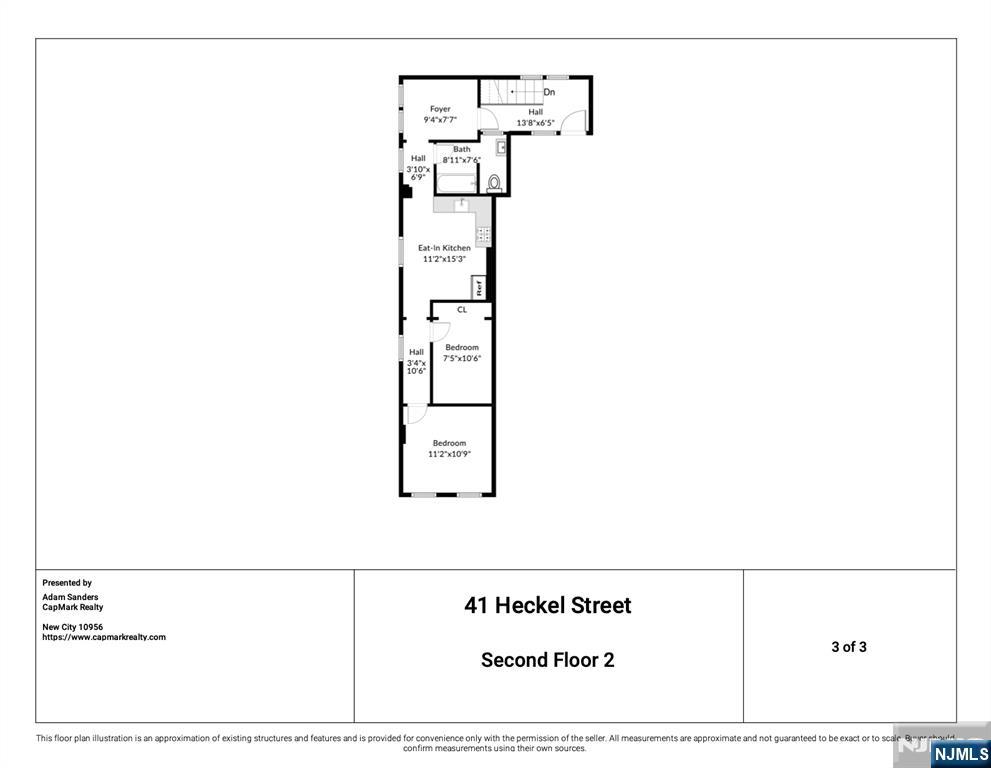 41 Heckel Street Belleville, NJ 07109 - Photo 38 of 38 a picture of a room with a white wall