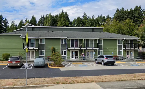 a car parked in front of a house