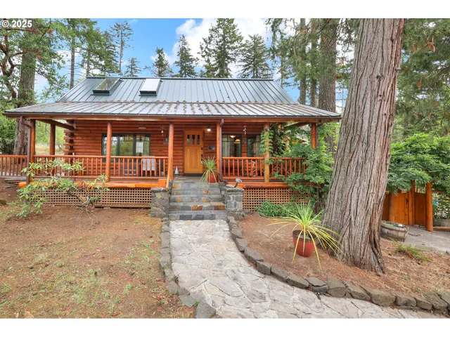 front view of a house with a porch