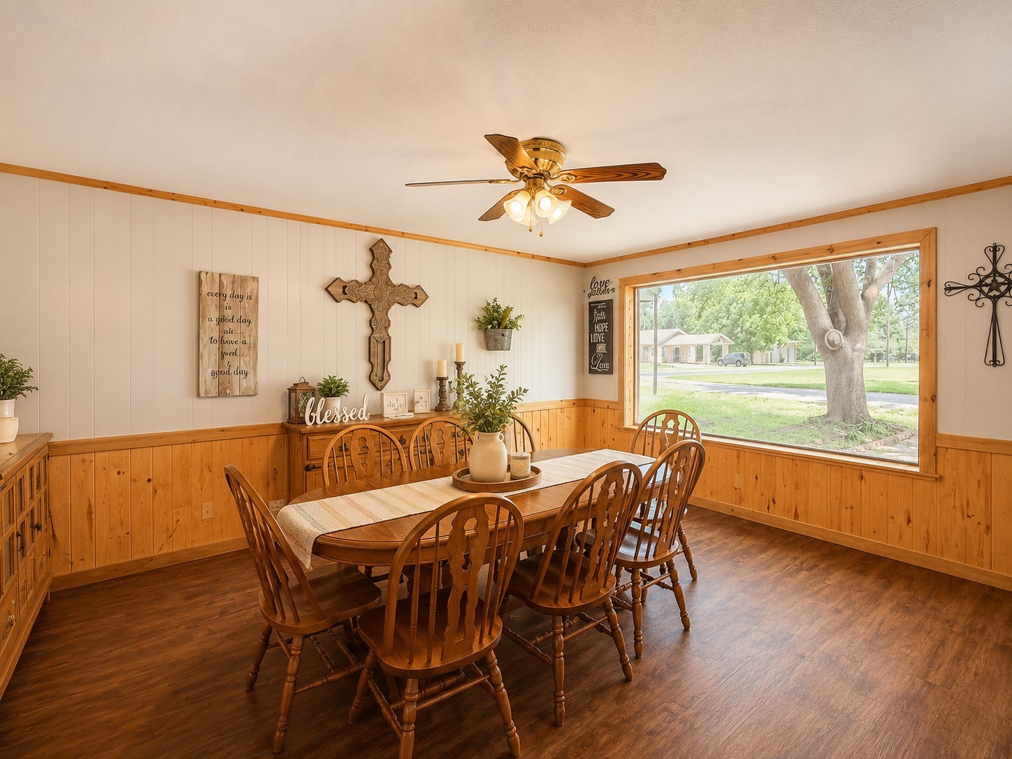 416 Division Street Jewett, TX 75846 - Photo 8 of 38 a view of a dining room with furniture window and wooden floor