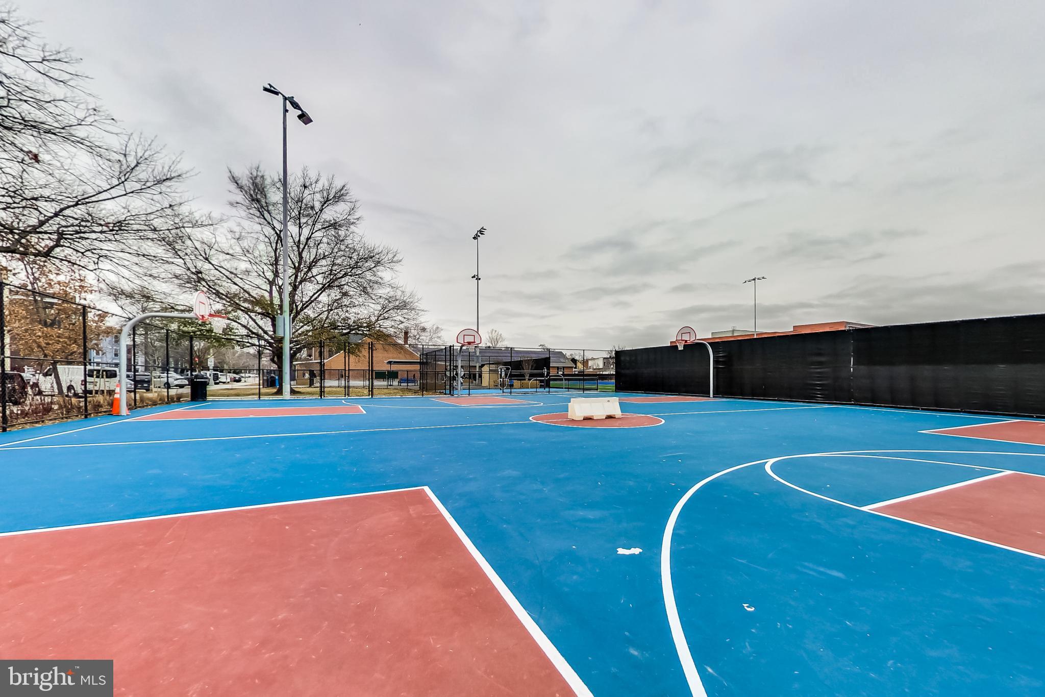 1550 11th Street Northwest, Unit 203 Washington, DC 20005 - Photo 35 of 35 Vibrant basketball court ready for action.