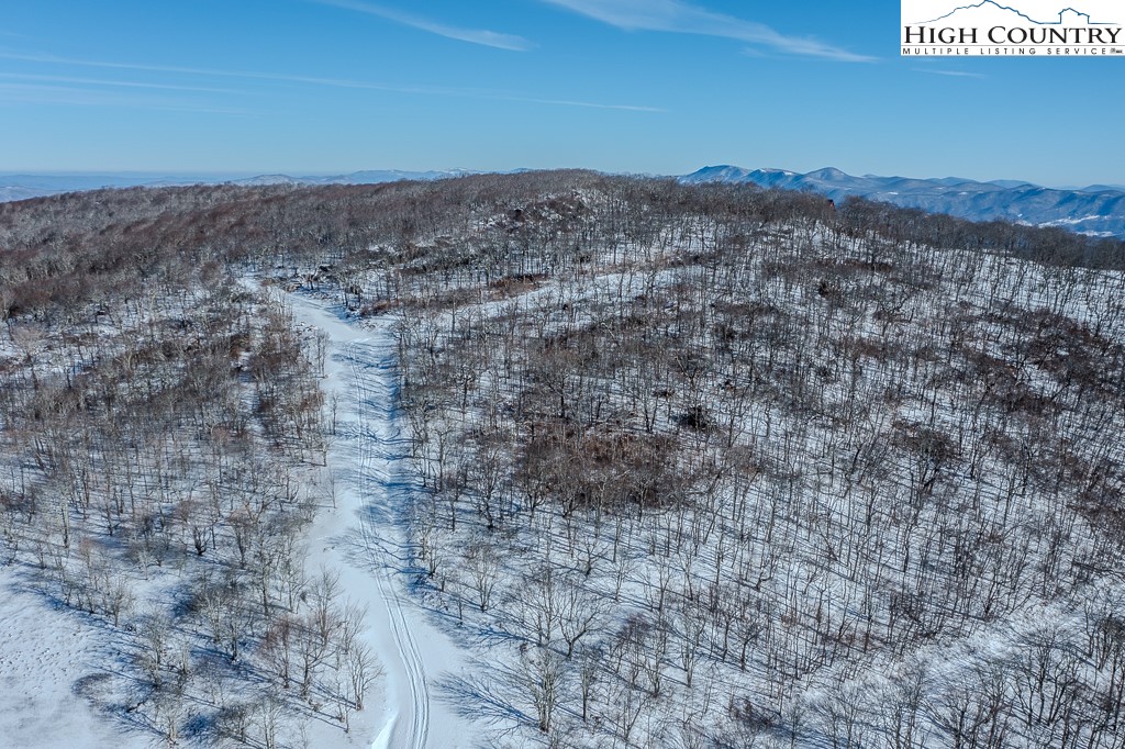 Elderberry Ridge Road Beech Mountain, NC 28604 - Photo 19 of 28 a view of a dry yard with mountains in the background