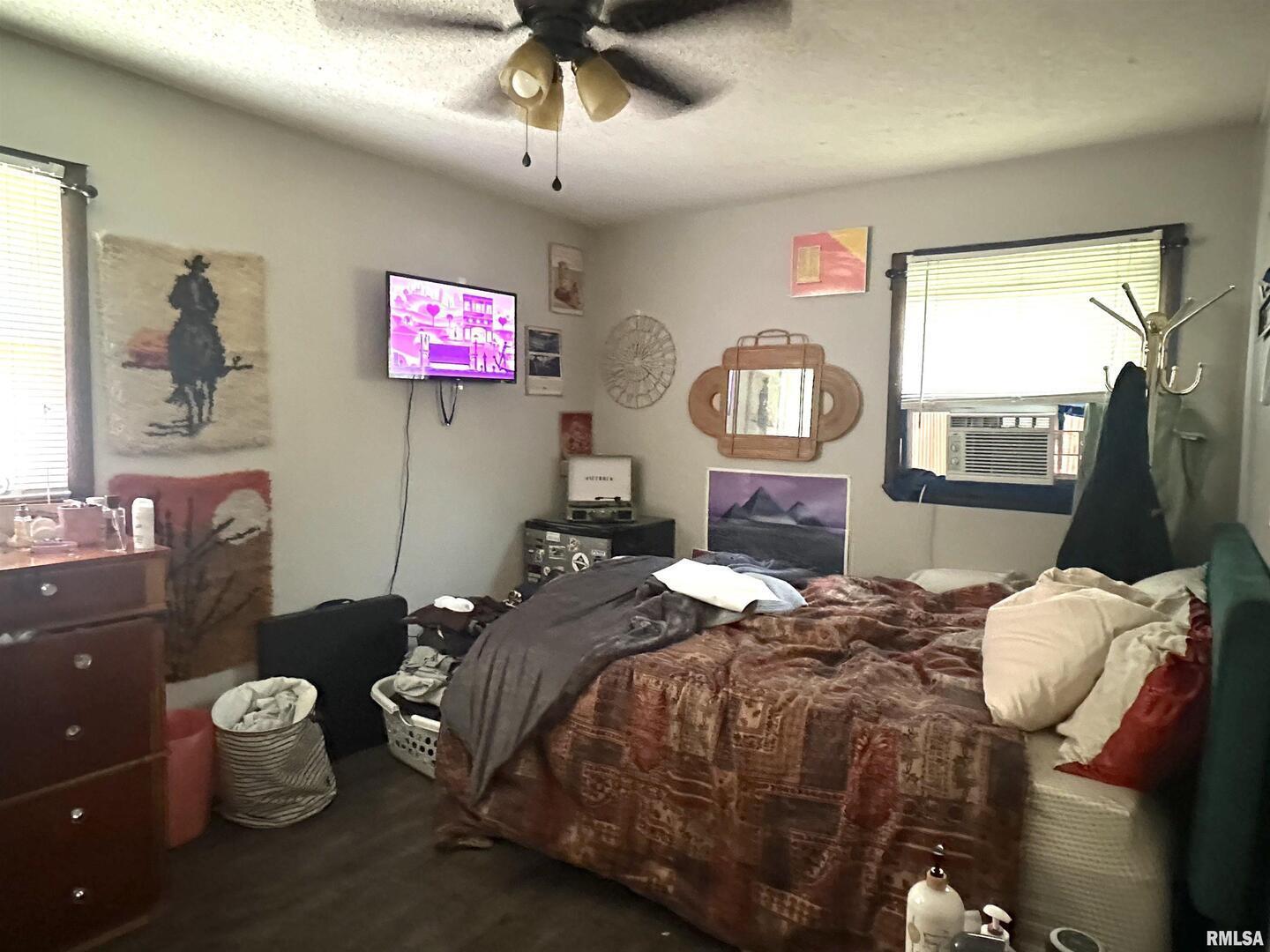 1034 Cedar Creek Road Makanda, IL 62958 - Photo 7 of 13 a bedroom with a bed and dresser with mirror