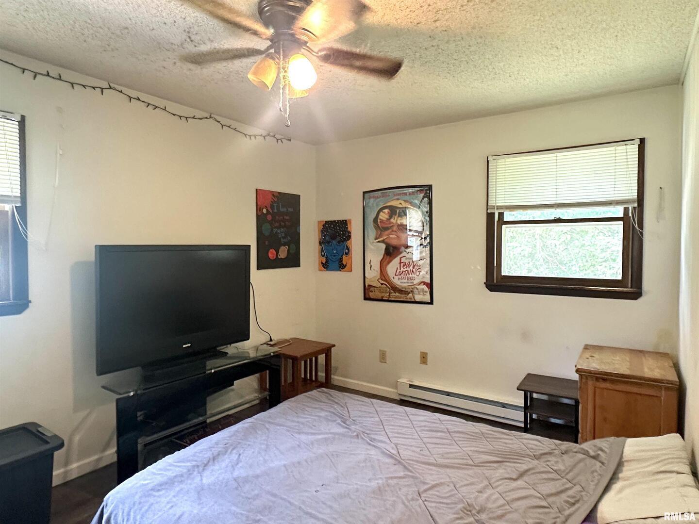 1034 Cedar Creek Road Makanda, IL 62958 - Photo 10 of 13 a bedroom with a bed and a flat screen tv