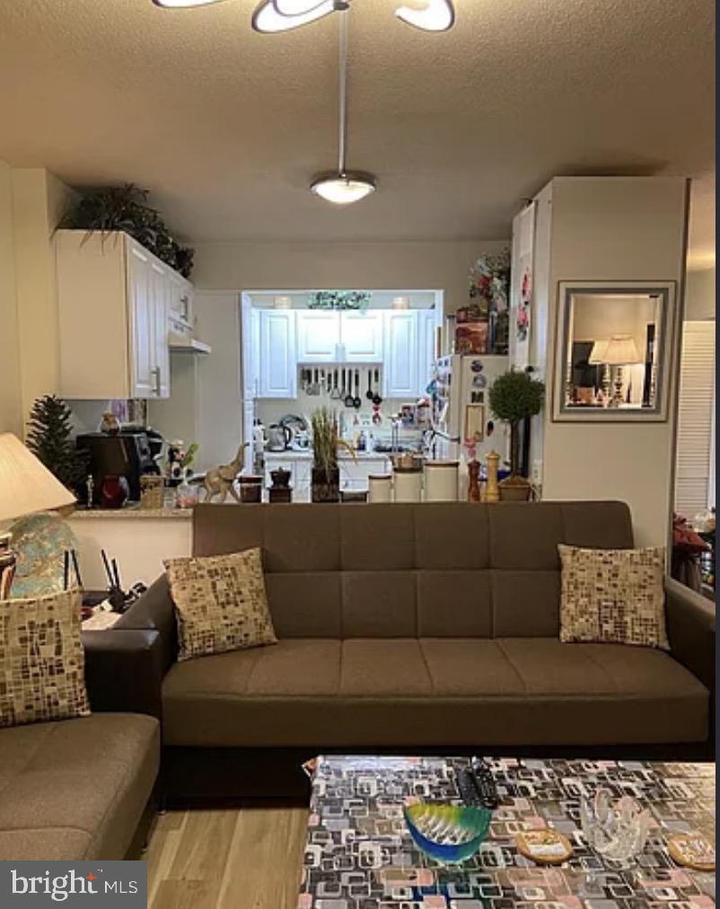 1836 Metzerott Road, Unit 916 Adelphi, MD 20783 - Photo 9 of 29 a living room with furniture and a chandelier