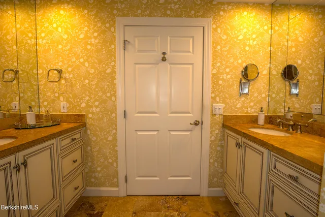 a view of a living room and dining room