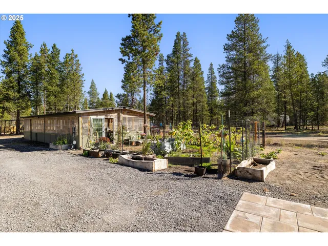 a backyard of a house