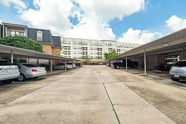a car parked in front of a building