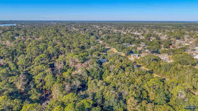 a view of an ocean from a yard