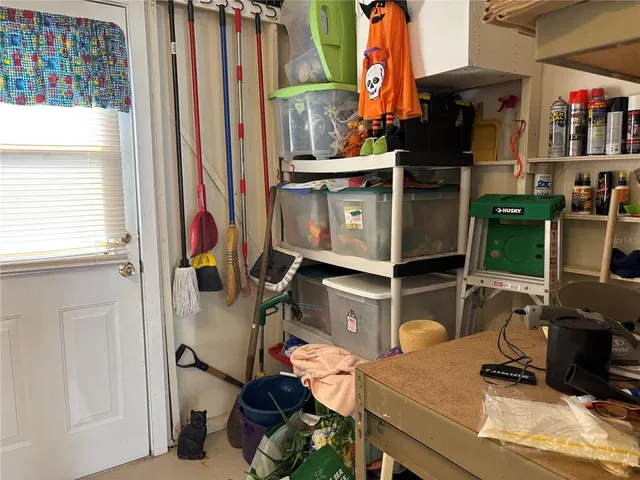 a room with musical instruments