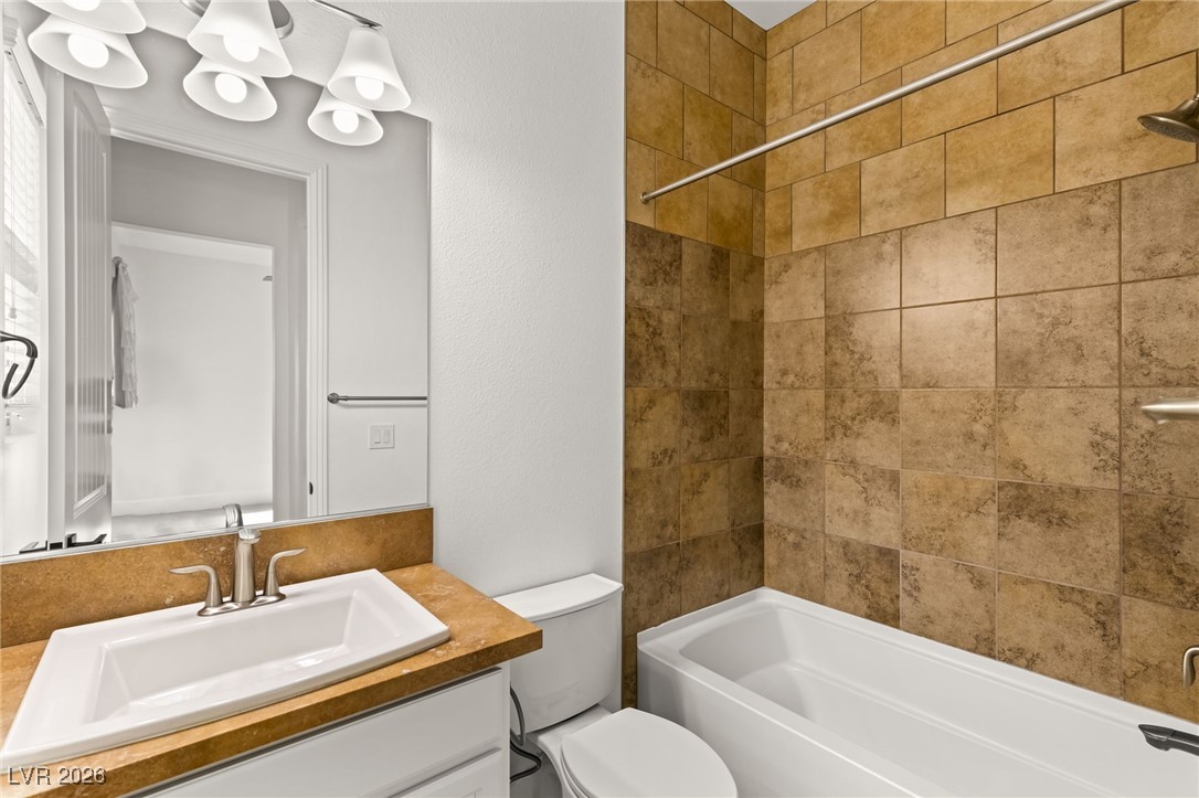 4039 Villa Rafael Drive Las Vegas, NV 89141 - Photo 35 of 45 Bathroom featuring vanity and shower / tub combination