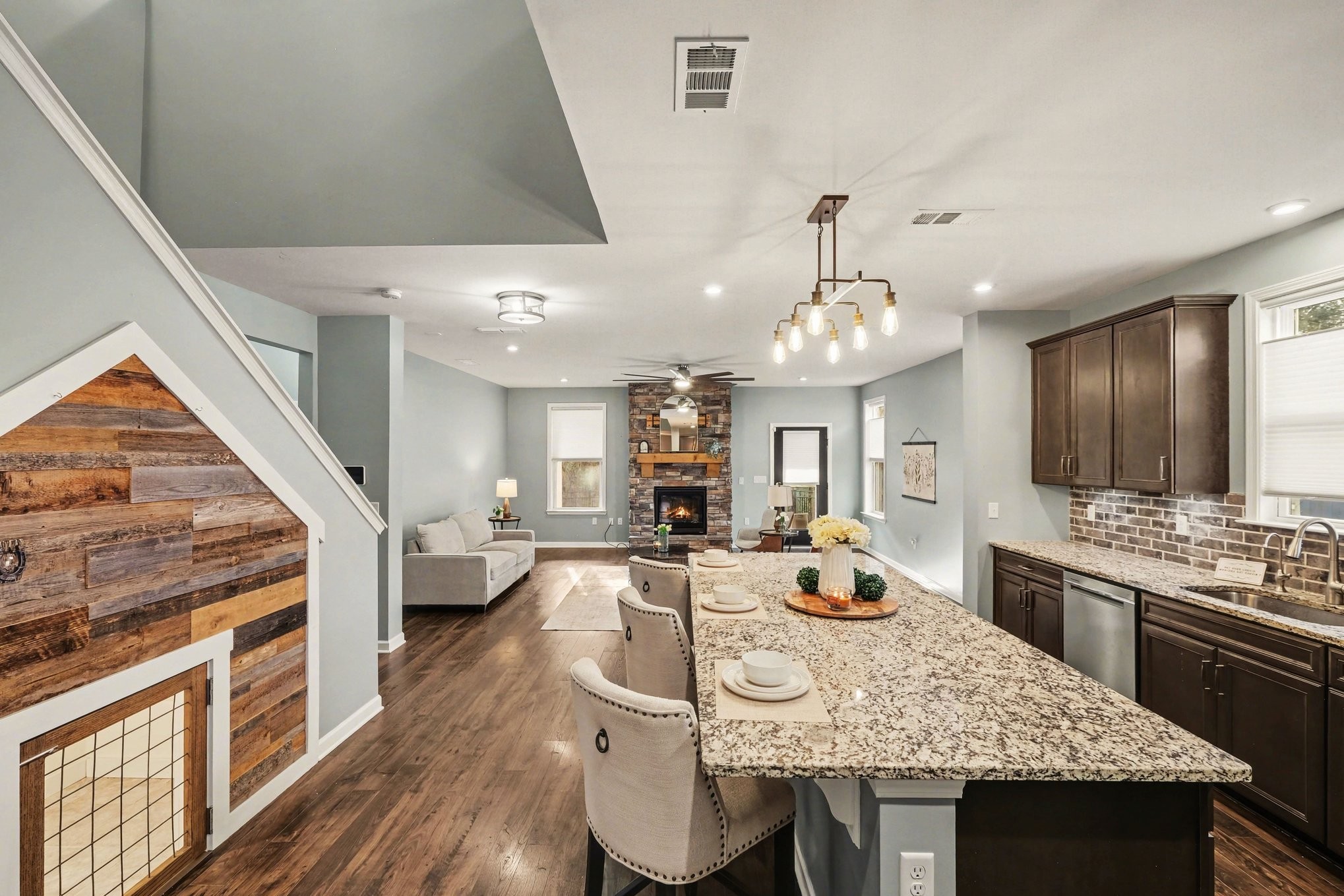3738 Magpie Lane Murfreesboro, TN 37128 - Photo 7 of 42 a large kitchen with a table and chairs