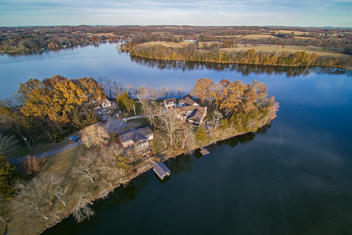 812 Burton Point Road Mount Juliet, TN 37122 - Photo 8 of 29 an aerial view of ocean and residential houses with outdoor space