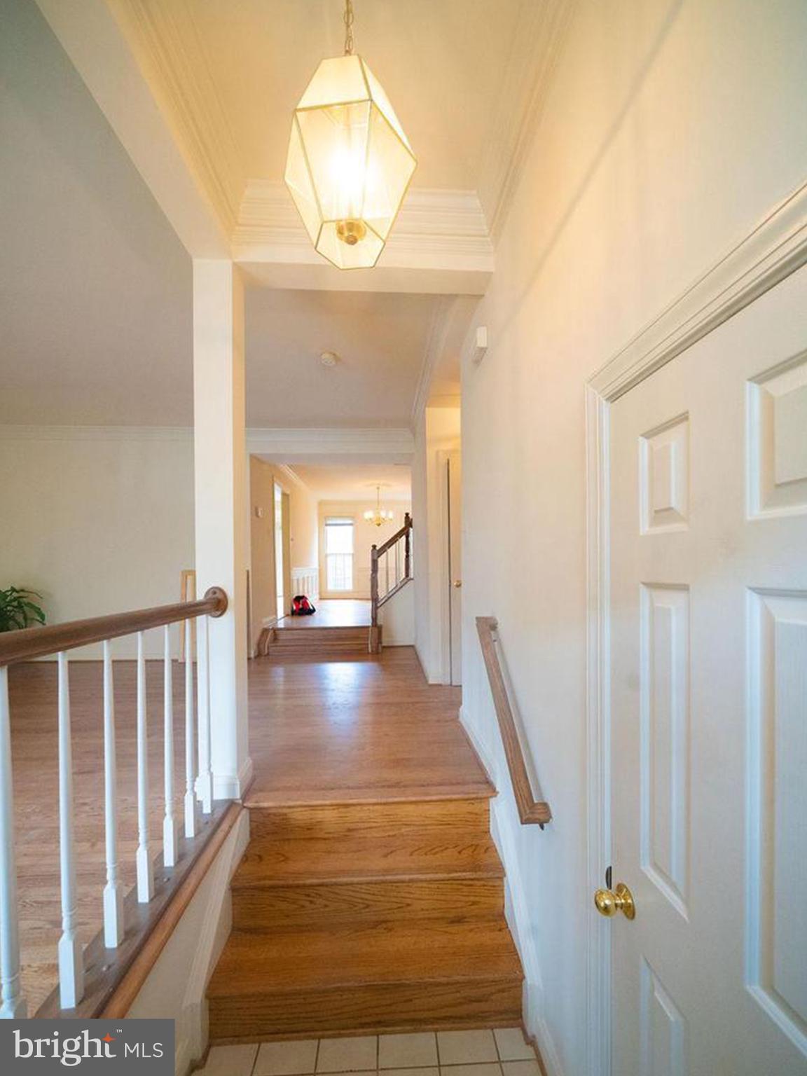 6510 Serenade Place Springfield, VA 22150 - Photo 3 of 29 a view of a hallway with wooden floor and staircase