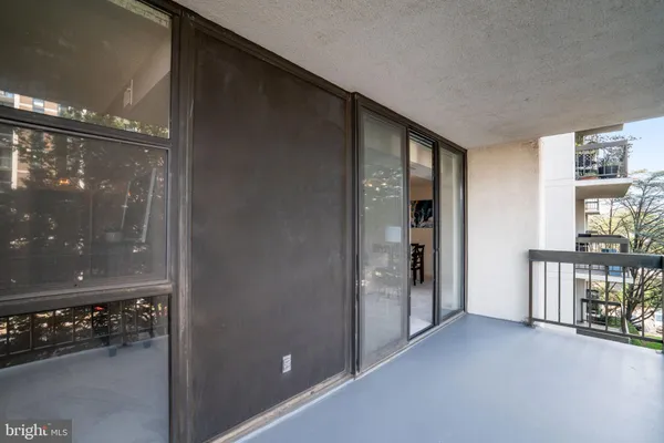 a view of hallway with livingroom