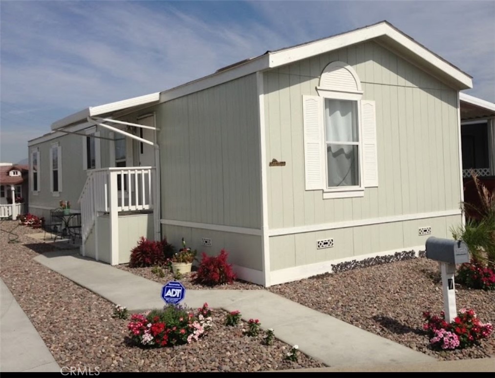 a front view of a house