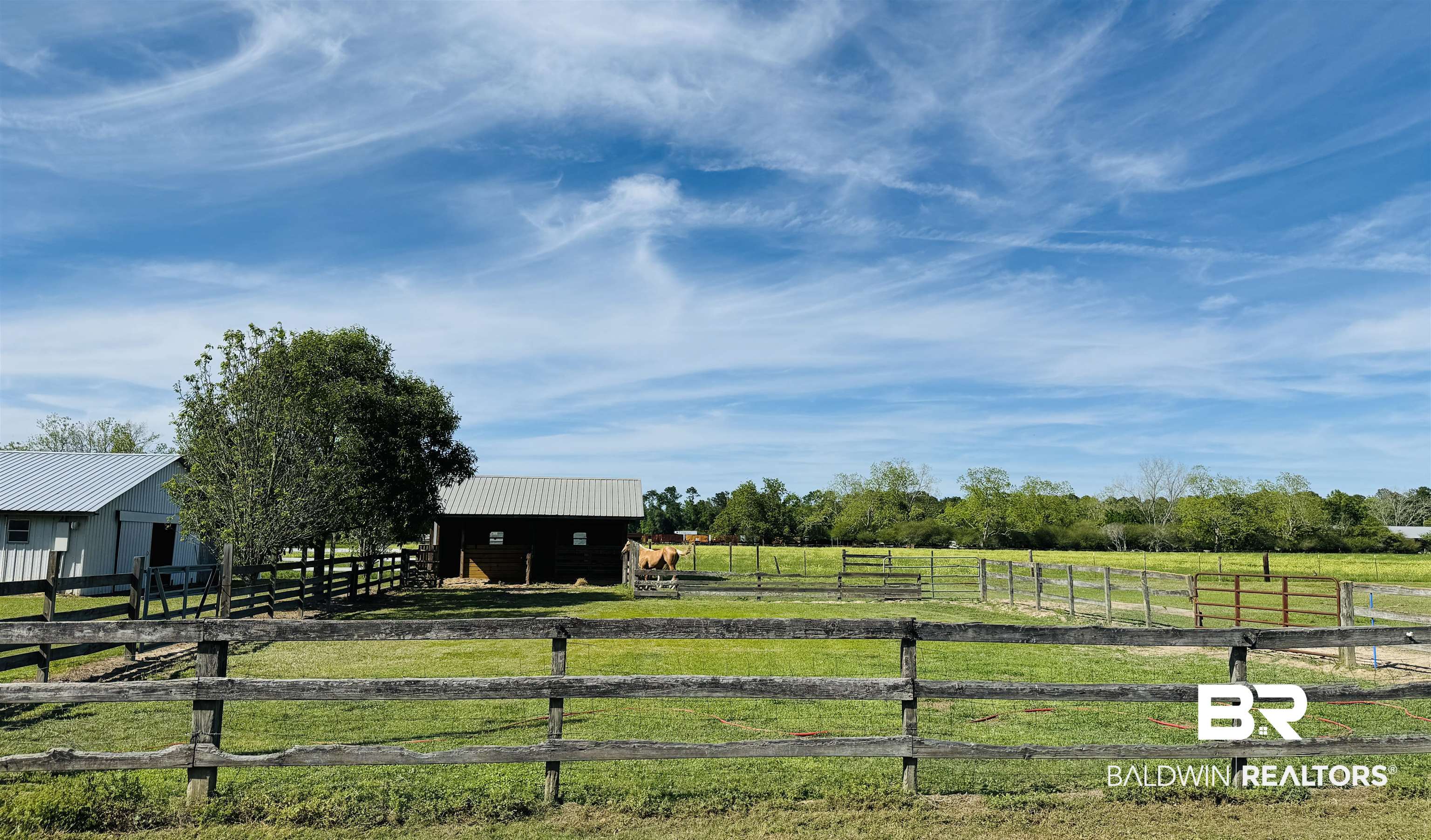 13795 White Road Silverhill, AL 36576 - Photo 64 of 99 View of yard with an outbuilding, an exterior structure, and a view of countryside