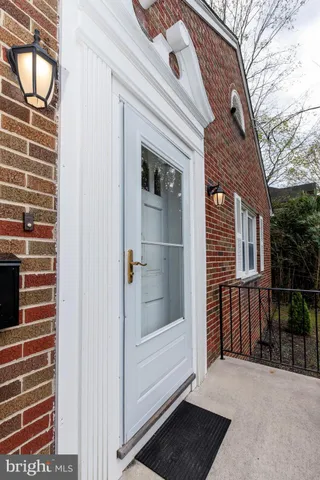 a view of front door and porch