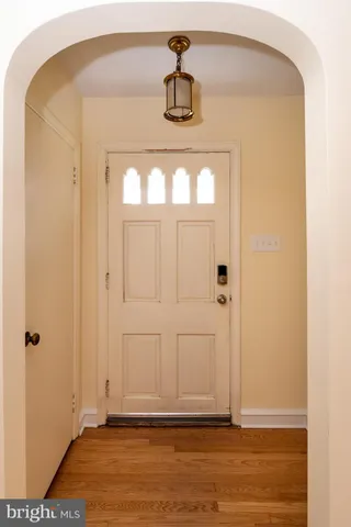 a view of front door