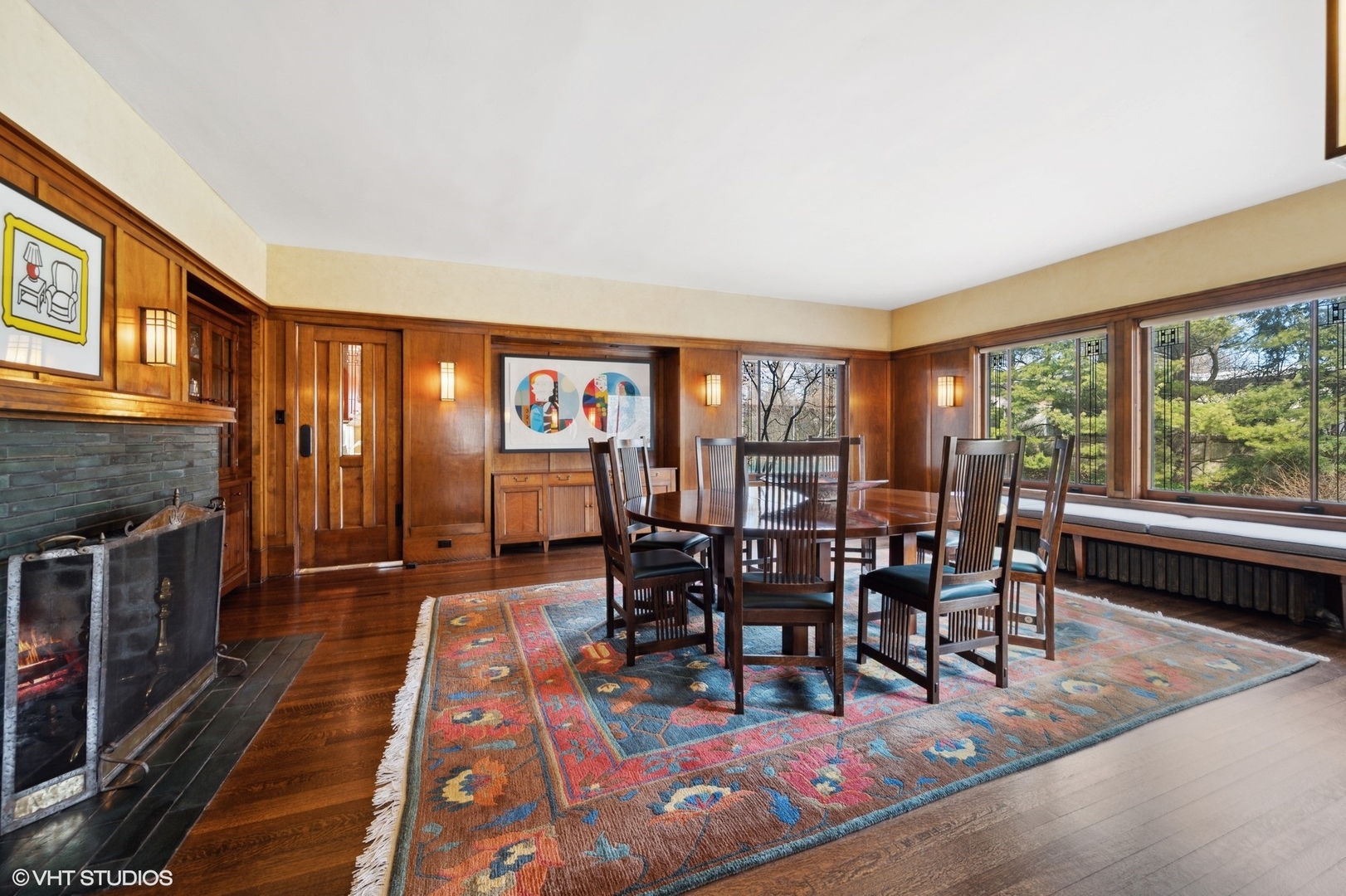 881 Private Road Winnetka, IL 60093 - Photo 13 of 60 a view of a dining room with furniture window and wooden floor