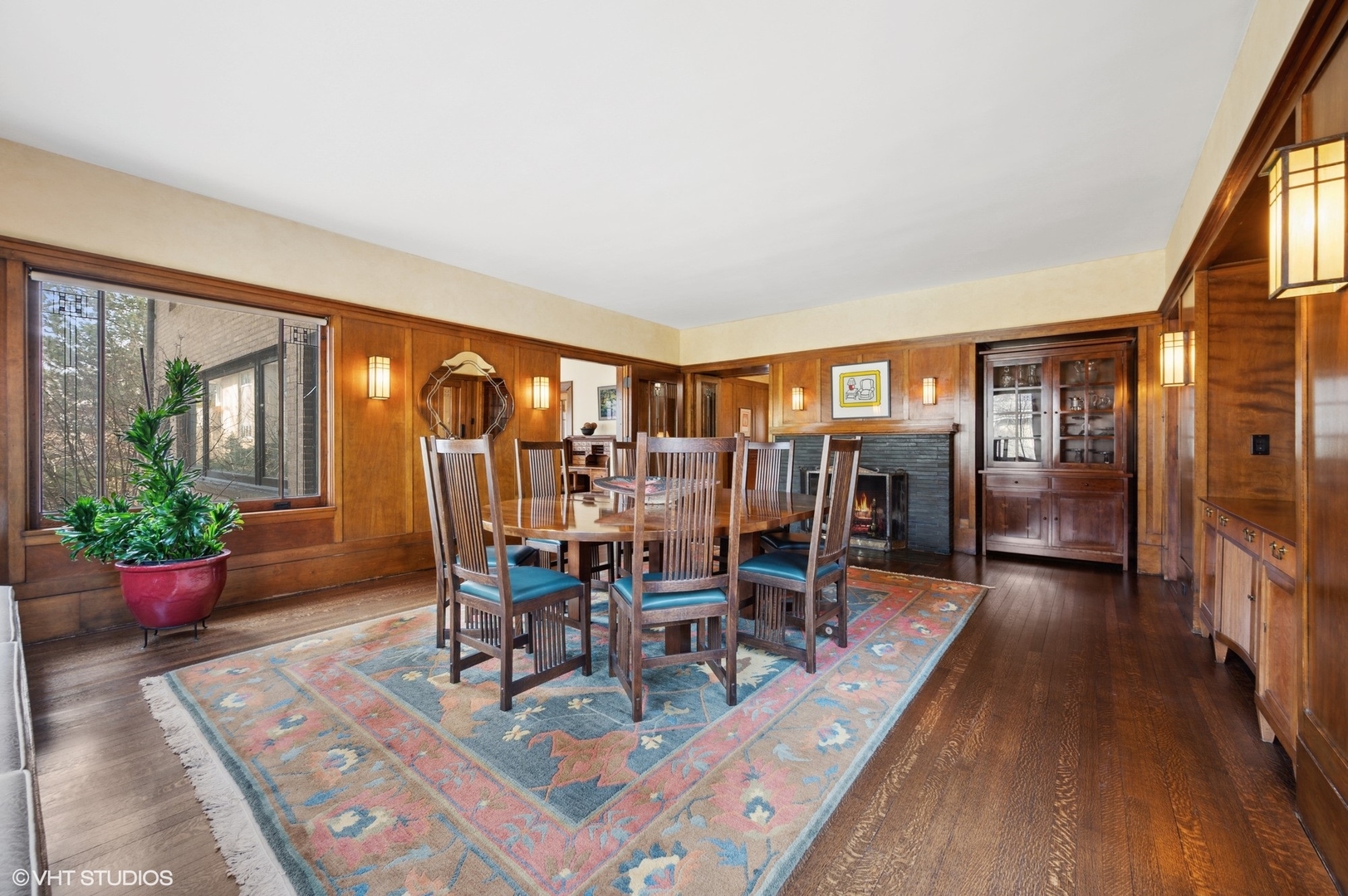 881 Private Road Winnetka, IL 60093 - Photo 14 of 60 a view of a dining room with furniture window and wooden floor