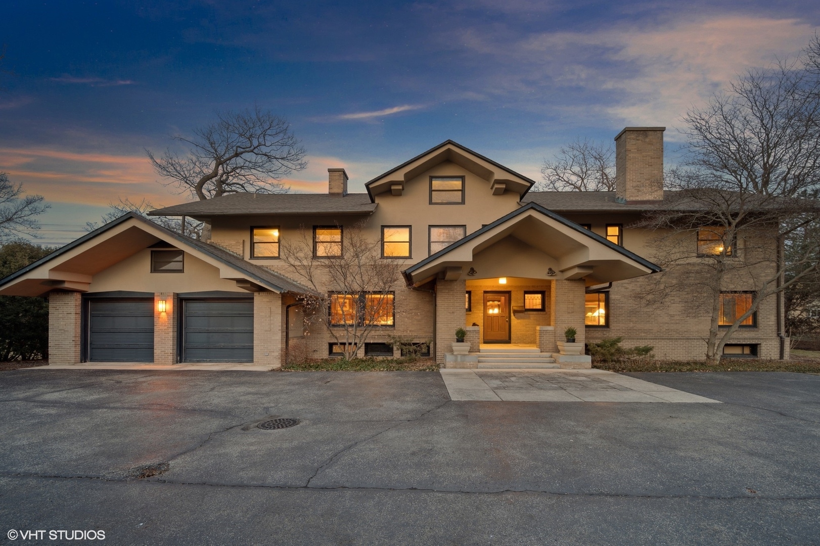 881 Private Road Winnetka, IL 60093 - Photo 54 of 60 a front view of a house with a yard