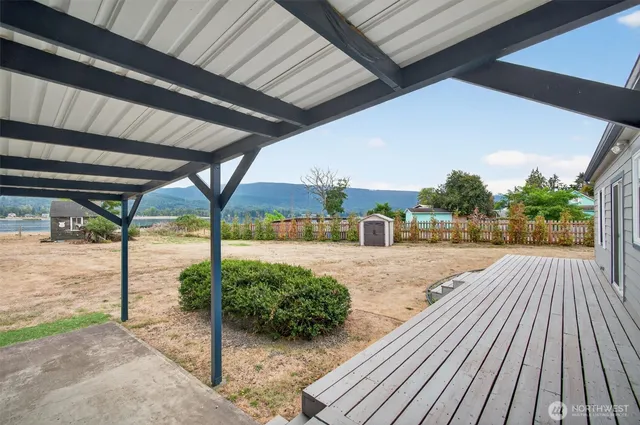 a house view with a outdoor space