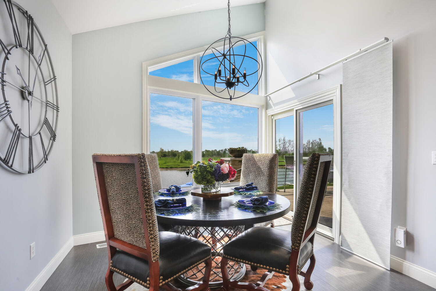 1411 Cross Creek Road Mahomet, IL 61853 - Photo 24 of 70 a view of a dining room with furniture window and outside view