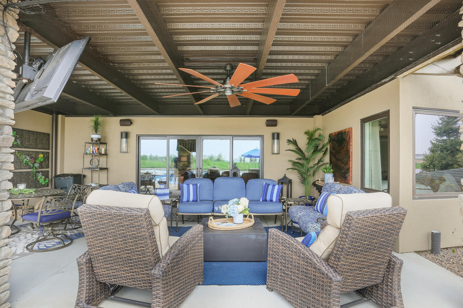 1411 Cross Creek Road Mahomet, IL 61853 - Photo 7 of 70 a living room with furniture and a large window