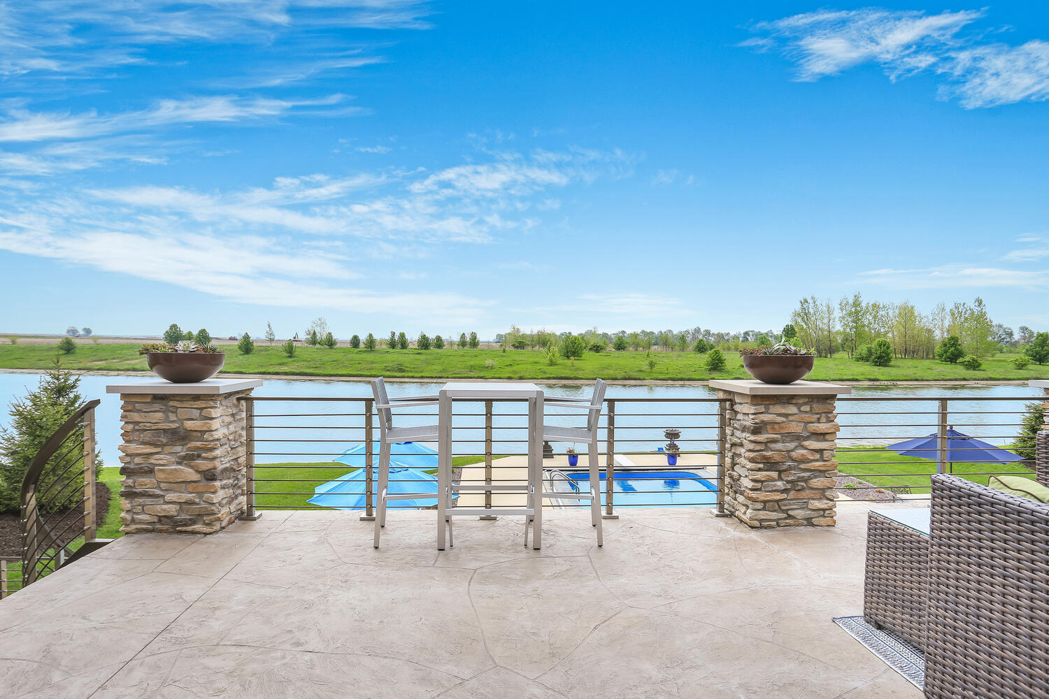 1411 Cross Creek Road Mahomet, IL 61853 - Photo 10 of 70 a view of a terrace with city view