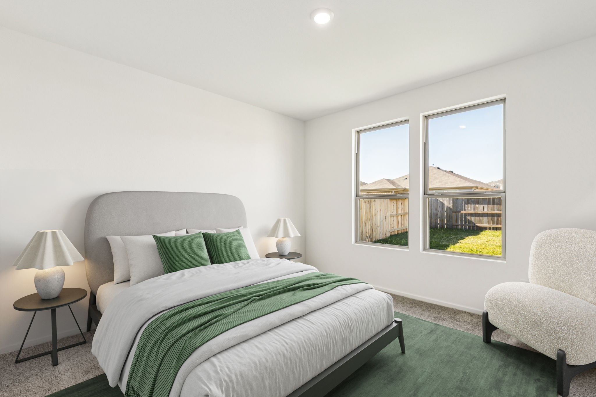 14985 Rustic Moon Road Conroe, TX 77302 - Photo 31 of 32 a bedroom with a bed and a couch with window