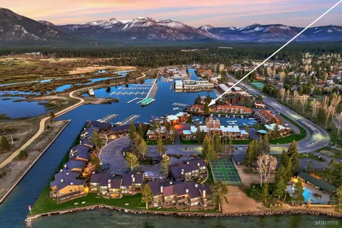 a view of a city with lake view