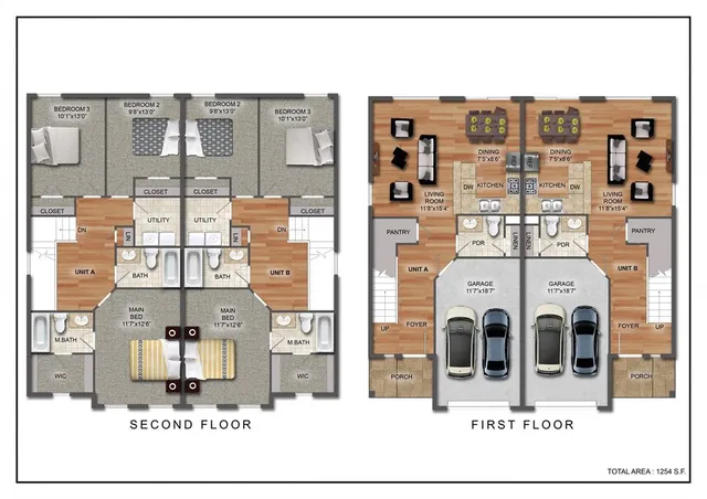 a picture of a building with a door