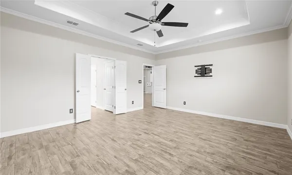 a view of an empty room