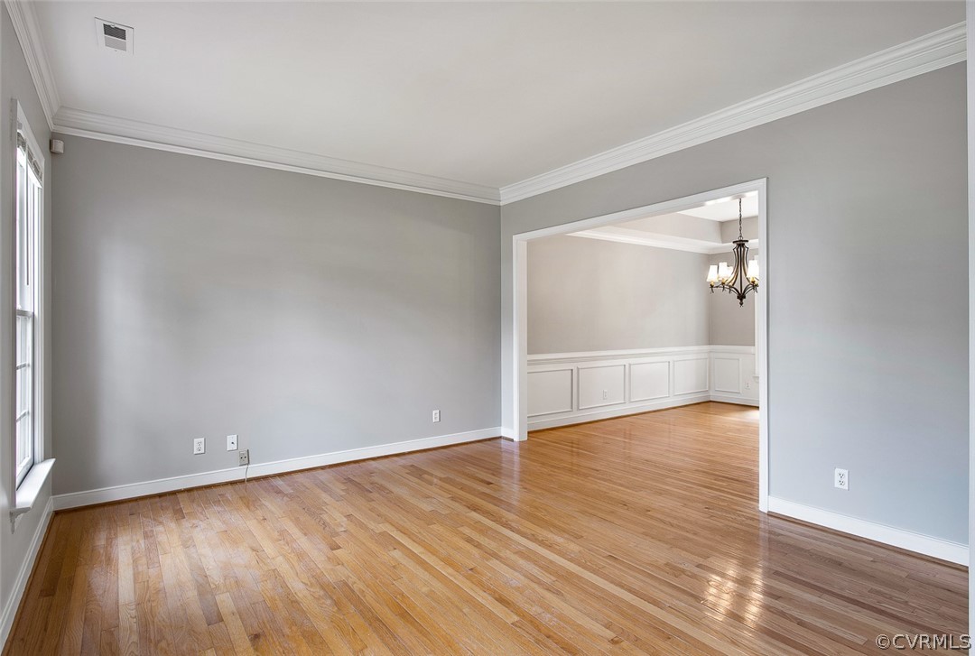 13902 Sagebrook Road Midlothian, VA 23112 - Photo 15 of 37 a view of wooden floor in an empty room
