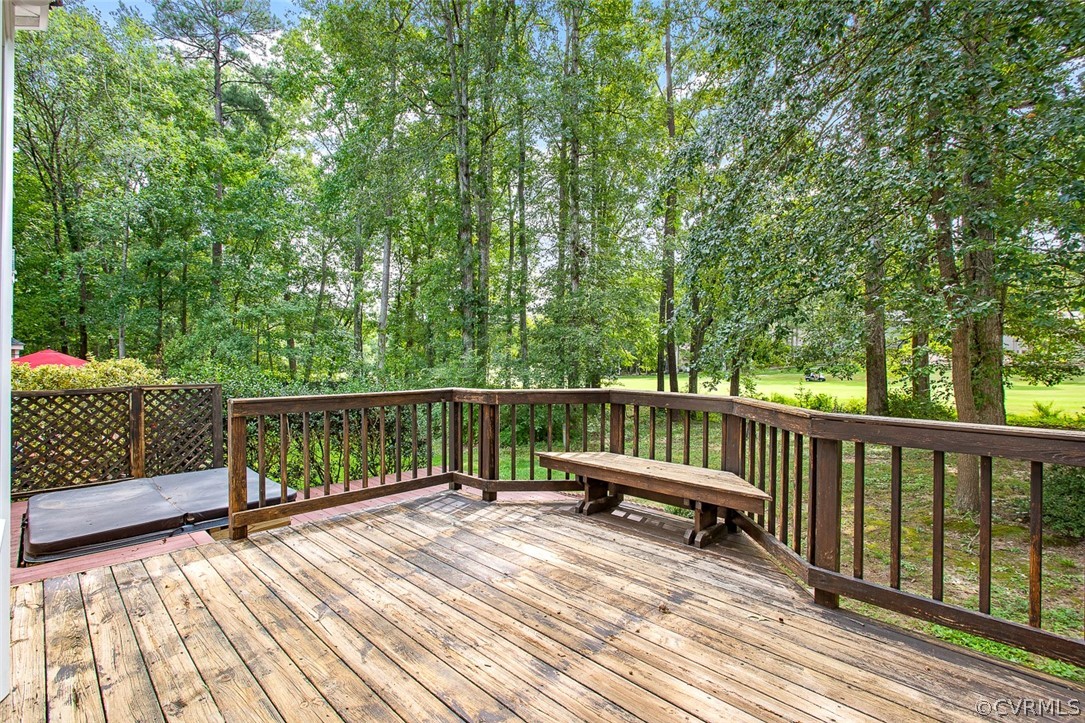 13902 Sagebrook Road Midlothian, VA 23112 - Photo 28 of 37 a view of balcony with wooden floor and fence