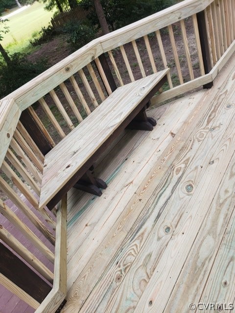 13902 Sagebrook Road Midlothian, VA 23112 - Photo 33 of 37 a view of wooden balcony