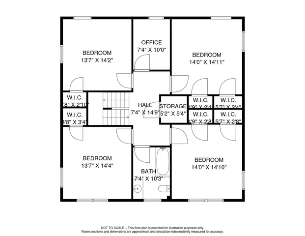 a front view of a house with potted plants