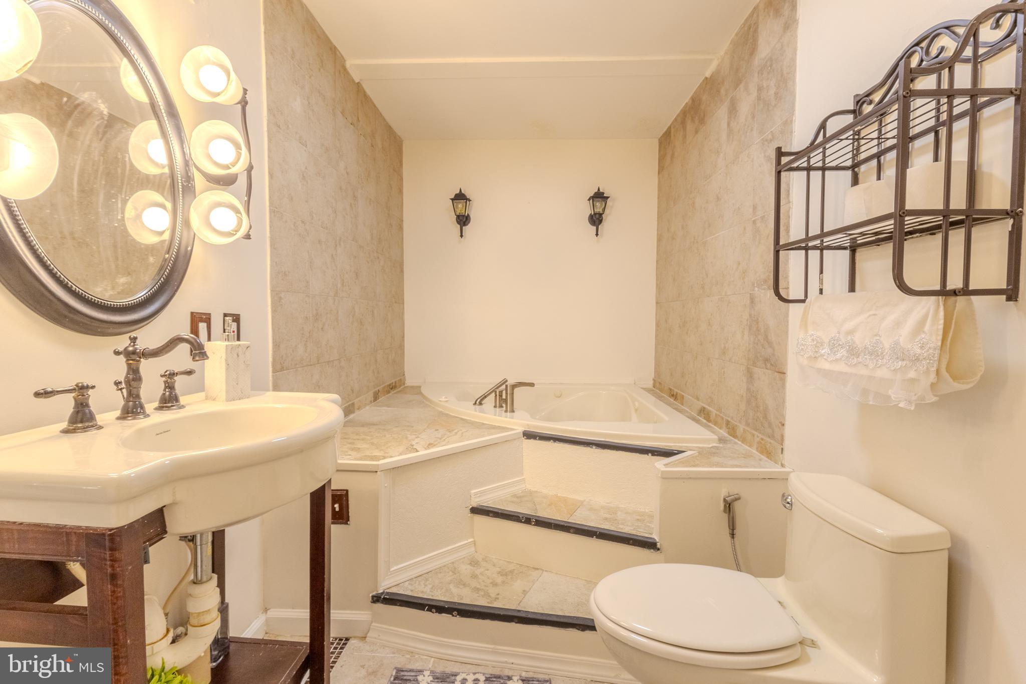 7530 Haystack Drive Windsor Mill, MD 21244 - Photo 25 of 30 a bathroom with a sink a toilet and a mirror