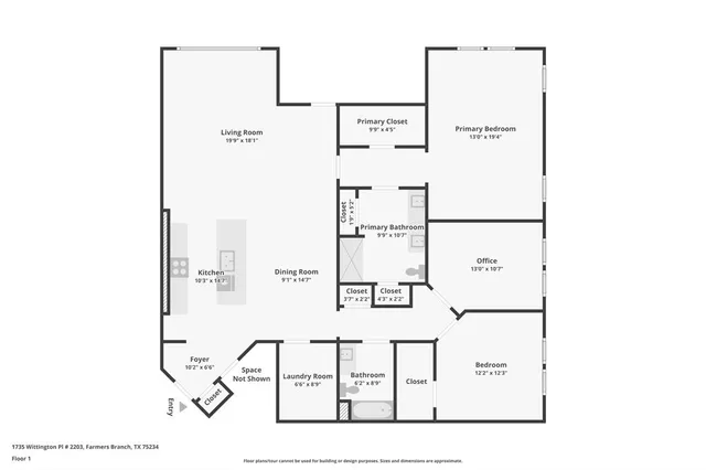$399,250 | 1735 Wittington Place, Unit 2203, Farmers Branch, TX 75234